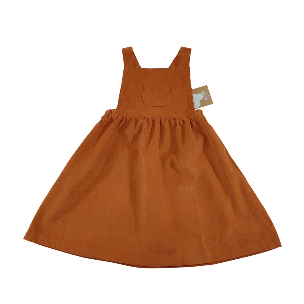 Angel Dear Toddler Girl Jumper Dress 2T‎ Brown Cotton Corduroy New